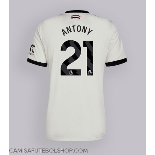 Camisa de time de futebol Manchester United Antony #21 Replicas 3º Equipamento 2024-25 Manga Curta